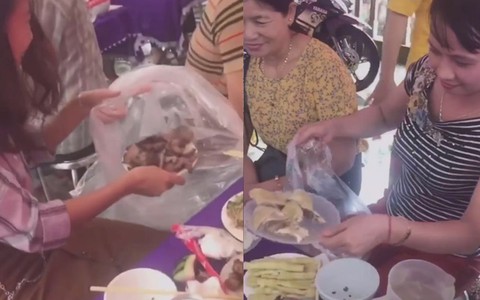 Khi hội chị em đi ăn cưới và còn mang chiến lợi phẩm về