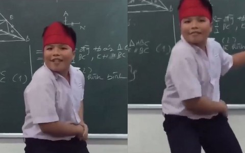 Nam sinh nhảy điêu luyện trên bục giảng tái hiện Ricardo Milos