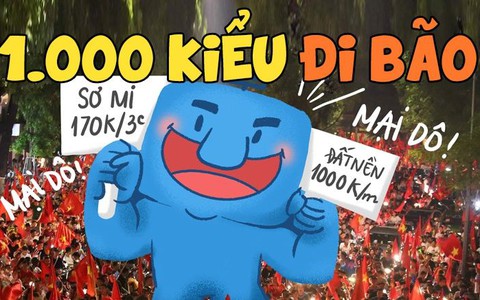 1.000 kiểu đi bão không ai giống ai