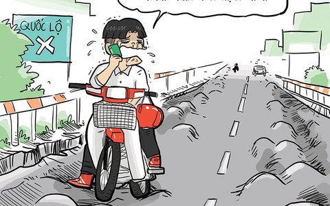 Đi giữa quốc lộ vẫn nhớ nhà