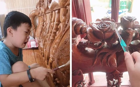 Trẻ con khóc, sinh viên rầu khi cọ rửa bàn ghế chạm trổ ngày cuối năm