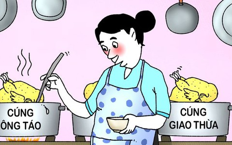 Khi các bà nội trợ "ăn" Tết
