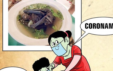 Cẩn thận Batman có mang virus corona đó con