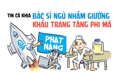Tin cà khịa: Bác sĩ ngủ nhầm giường trong khi giá khẩu trang tăng phi mã