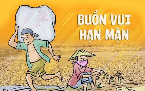 Người vui kẻ buồn trong cơn hạn mặn