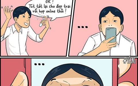 Làm việc online cũng cần đẹp giai