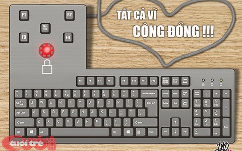 Bàn phím hướng dẫn quy tắc cách ly
