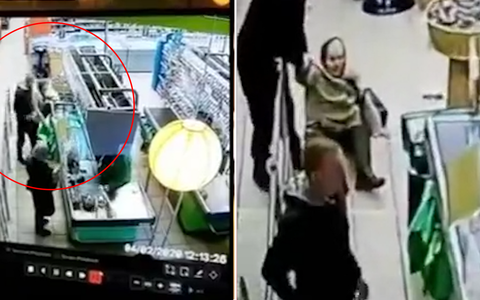Thanh niên xô cụ bà té ngã vì 'quy tắc 2 mét'