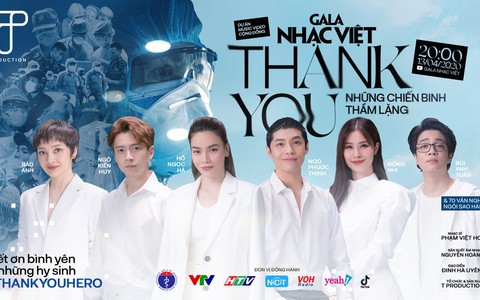 Sáu ngôi sao cùng 70 văn nghệ sĩ hát tri ân tuyến đầu chống dịch