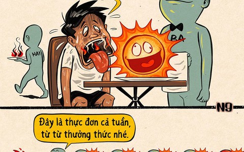 Thực đơn 'chảy mỡ' một tuần không đổi món