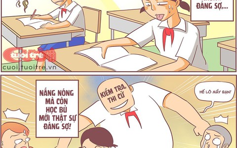Đi học ngay mùa nắng nóng chưa phải là đáng sợ