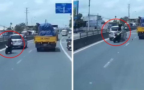 Thanh niên 'vồ ếch' vì chạy môtô tốc độ bàn thờ