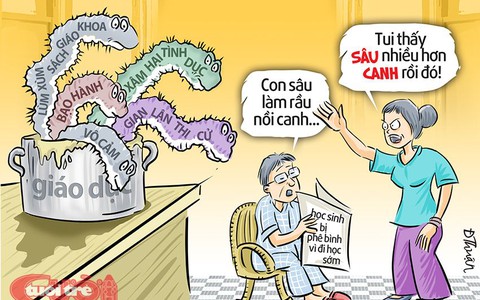 Món ăn gì mà sâu nhiều hơn canh?