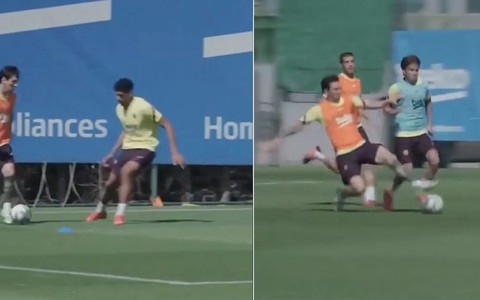 Messi khiến đồng đội 'khổ sở' trong buổi tập đầu tiên sau dịch Covid-19
