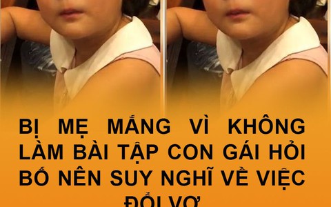 MXH dậy sóng với cô bé bị mẹ phạt vì đòi bố phải... đổi vợ!