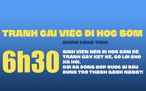 Sinh viên hài hước than trời vì phải 'lặn lội thân cò' từ 6h30 sáng