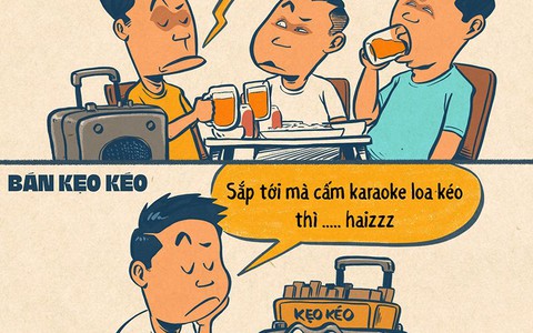 2 tâm trạng khi cấm loa kẹo kéo