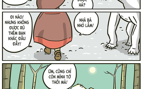 Cô bé quàng khăn đỏ và... gấu trắng Bắc Cực
