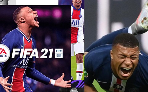 Mbappe 'dính lời nguyền' khi lên bìa game FIFA 21