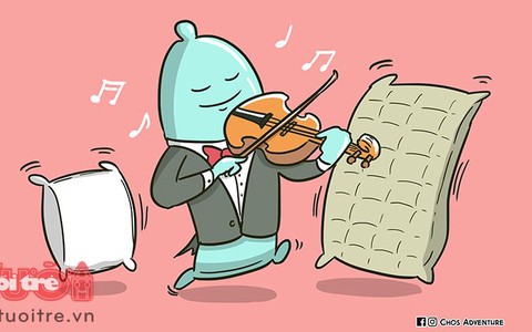 Đến bao cao su mà còn biết... chơi nhạc khi "tăng ca"!