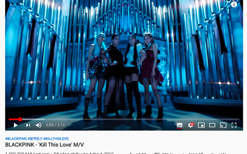 'Kill this love' của Blackpink cán mốc 1 tỷ view