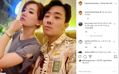 Trấn Thành - Hari Won khoe ảnh chụp góc nghiêng tướng phu thê trời sinh