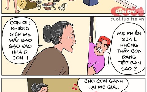 "Cho con gánh mẹ" bằng... lyrics