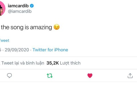 Lần đầu hợp tác với Blackpink, Cardi B chế slogan ‘bá đạo’