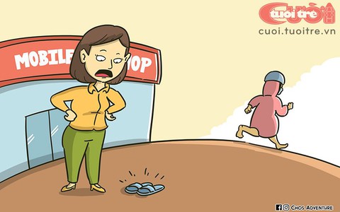 Ép nạn nhân chuyển 30 triệu, tẩu thoát để lại đôi dép nhựa!