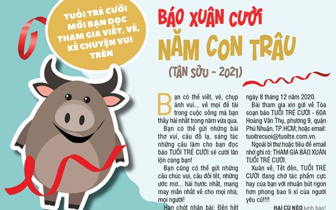 Tuổi Trẻ Cười mời bạn đọc tham gia Báo Xuân Cười năm Con Trâu- 2021