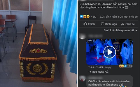 Hậu Halloween, học sinh đăng bán 'quan tài' handmade đảm bảo y thật