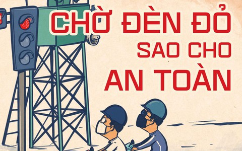 Dừng đèn đỏ an toàn, không sợ xe điên ủi đằng sau