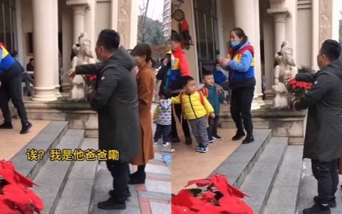 Đi đón con, ông bố ngậm ngùi vì con không nhận ra