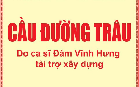 Đàm Vĩnh Hưng công khai tiền lãi kinh doanh để xây cầu ở Vĩnh Long