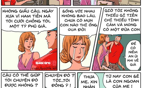 Web drama bằng tranh: Đứa con của vợ tỉ phú