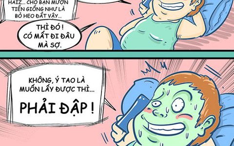 Cho bạn mượn tiền giống như bỏ heo đất thôi mà