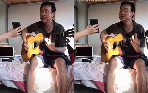 Du học sinh chia sẻ clip nghệ sĩ Chí Tài đàn hát trong khu cách ly