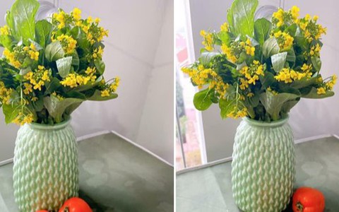 Mẹ bỉm Thanh Hóa khoe bình bông lạ, mách style cắm hoa độc dịp Tết