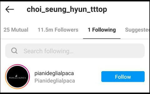 T.O.P 'tát' thẳng mặt fan khi nhập hội 'chỉ follow mình em'