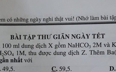Muôn kiểu slogan bài tập về nhà dịp Tết khiến dân mạng thích thú