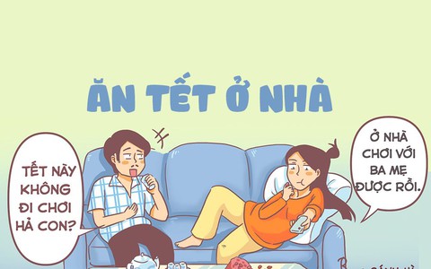 Gái ế ăn Tết ở nhà cũng không yên