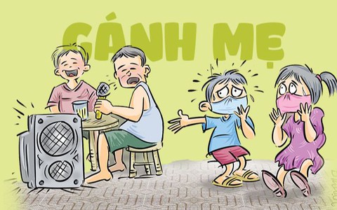 Cho con gánh mẹ... cả ngày