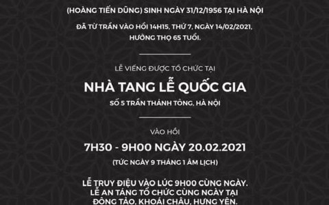 Truyền thông không tác nghiệp trong tang lễ NSND Hoàng Dũng