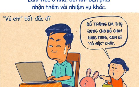 Làm việc trực tuyến tại nhà cũng bị 'sếp' làm phiền