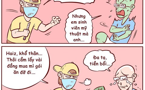 Tên cướp mủi lòng trước sinh viên mỹ thuật
