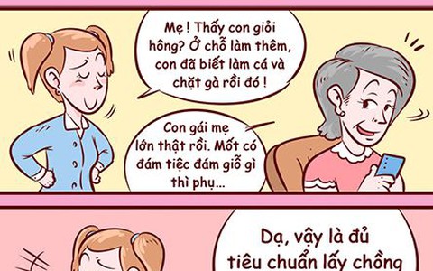 Khi con gái đạt chuẩn lấy chồng