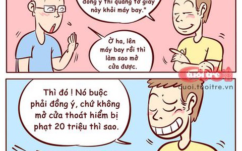 Chơi lớn: Tỏ tình bằng cửa thoát hiểm máy bay