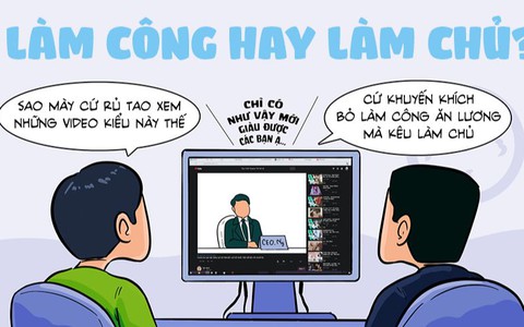 Thanh niên quyết chí làm công chứ không làm chủ