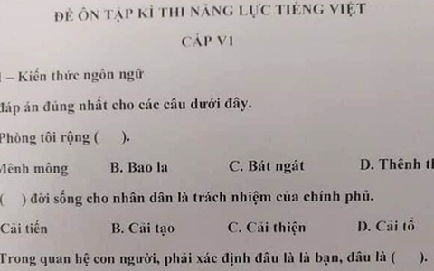 Vua Còm 22/5: Đề thi tiếng Việt 'hại não' cho người Nhật