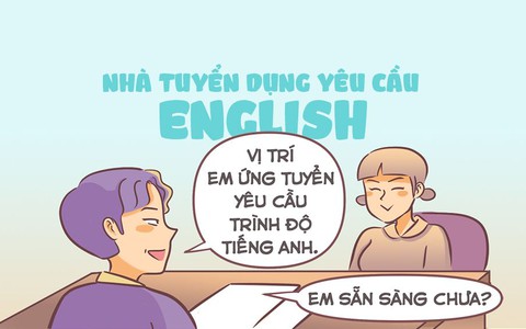 Nhà tuyển dụng ngỡ ngàng với trình độ tiếng Anh của cô gái trẻ